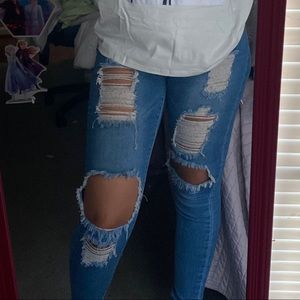 “Say yes to distress” Jeans